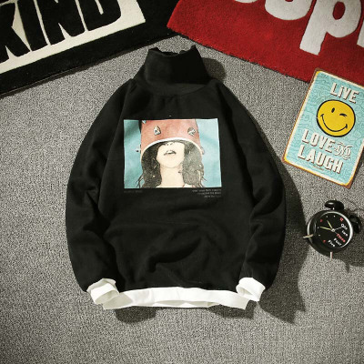 步来褶惠2017新款潮流卫衣大码男夏