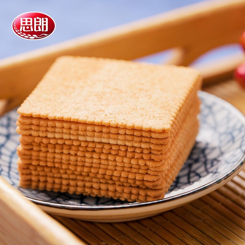 【满99-50 思朗-蒸薯坊238g*3】思朗蒸薯坊原味味韧性饼干 3种口味可