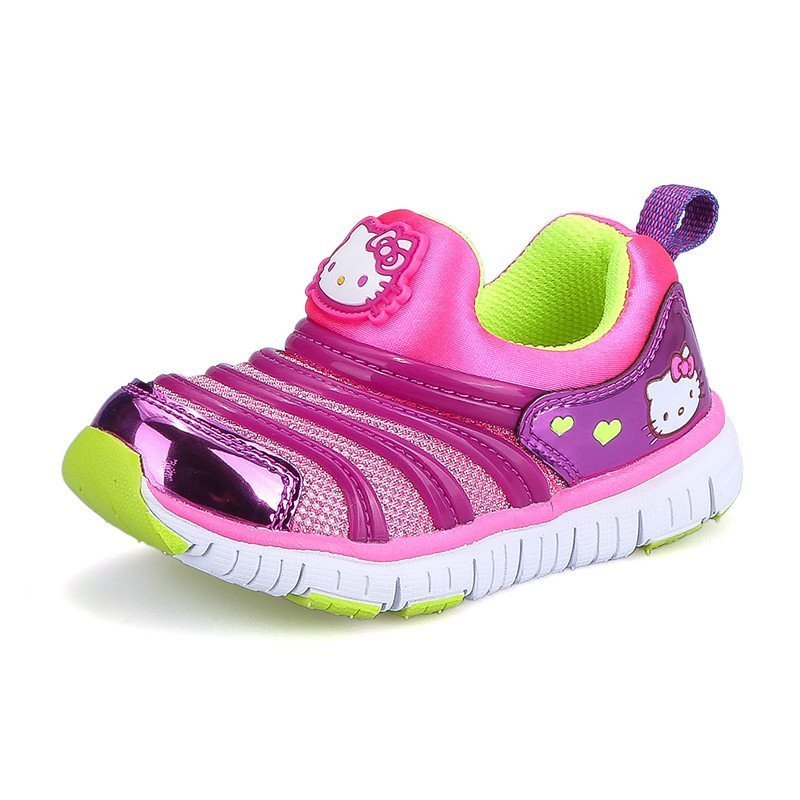毛虫童鞋 春季新款童鞋女童运动鞋儿童运动休闲鞋kt66x613 凯蒂猫
