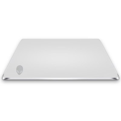 戴尔外星人Alienware 原装全铝边框鼠标垫 大号游戏鼠标垫 游戏竞技加厚鼠标垫 银灰色全金属面350*280