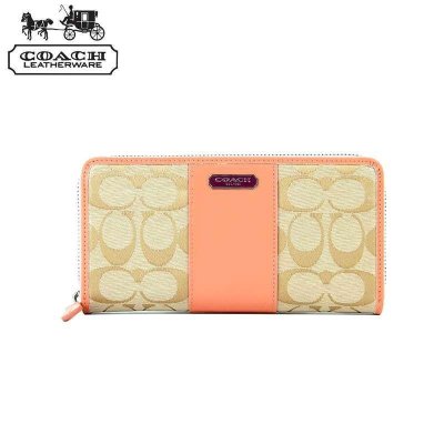 COACH/蔻驰 经典款女士真皮手拿包拉链长款钱包 43439