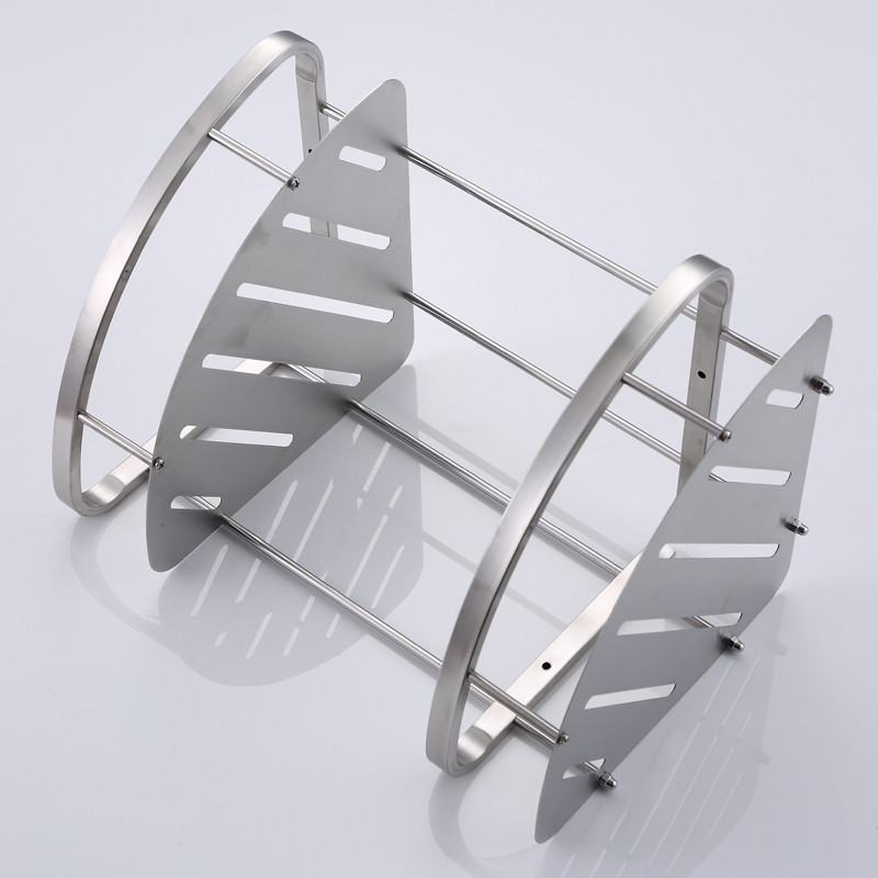 洁冠304不锈钢卫生间置物架三角架浴室挂架洗澡间置物架厕所角架