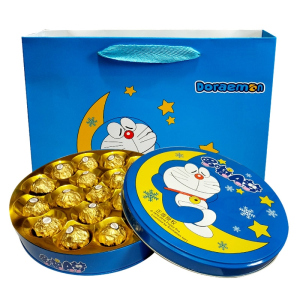 费列罗巧克力费列罗榛果威化巧克力铁盒装礼盒装18颗礼盒装小黄人卡通伴手礼