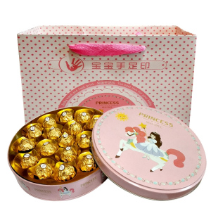 费列罗巧克力费列罗榛果威化巧克力铁盒装礼盒装18颗礼盒装小黄人卡通伴手礼
