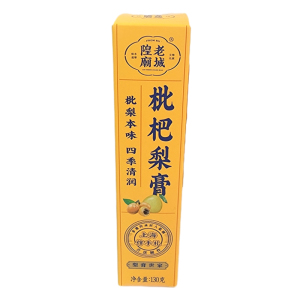 老城隍庙秋梨膏枇杷梨膏金桔陈皮柠檬膏盒装130g休闲冲饮零食品