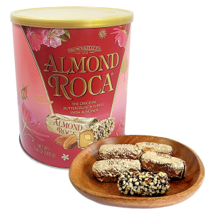 美国进口Almond Roca乐家扁桃仁巧克力糖100g/200g/300g/600g糖果礼盒装罐装零食年货