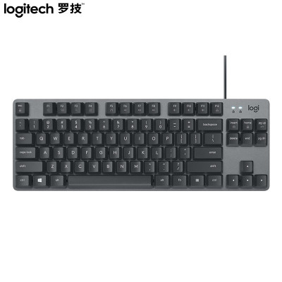 罗技(Logitech)K835机械键盘 有线键盘 游戏办公键盘 黑色 TTC轴 青轴