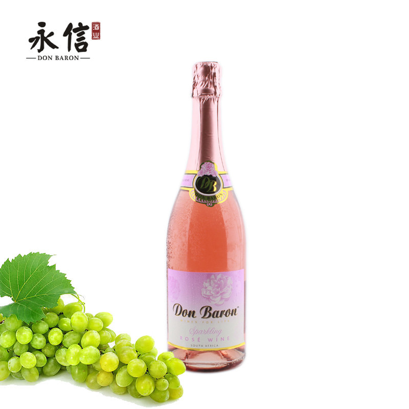 南非原瓶进口 唐巴伦玫瑰人生起泡酒半干高泡 送人玫瑰手有余香750ml*