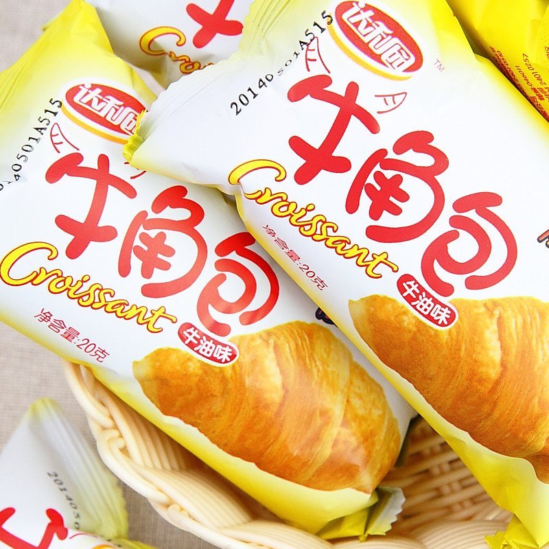 达利园牛角包食品早餐小面包糕点办公室零食牛油味1kg厂家直供