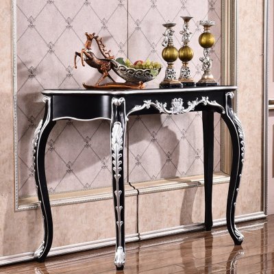 永旭 欧式新古典玄关柜台装饰柜桌现代简约鞋柜斗隔断柜8801