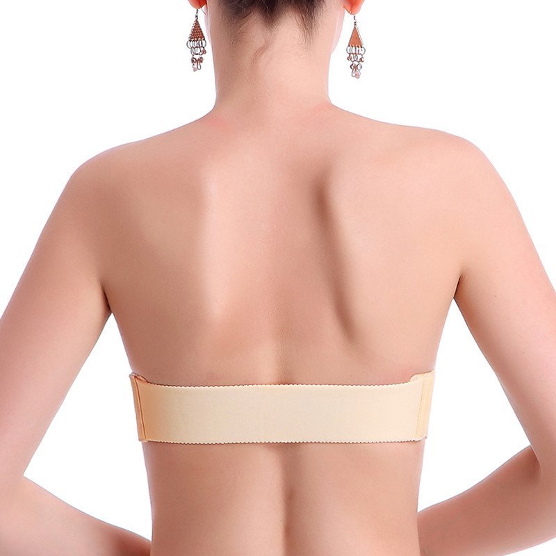 衫伊格 无肩带婚纱礼服隐形文胸罩性感无痕抹胸露背聚拢胸贴少女内衣