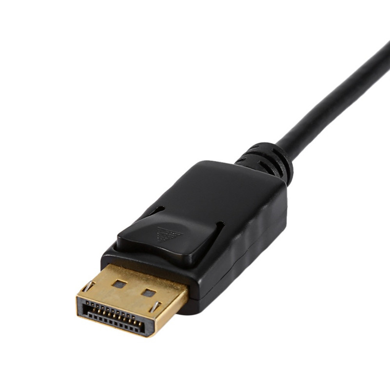 映羽display port轉hdmi/dvi/vga三合一轉接線 大dp接口連接顯示器