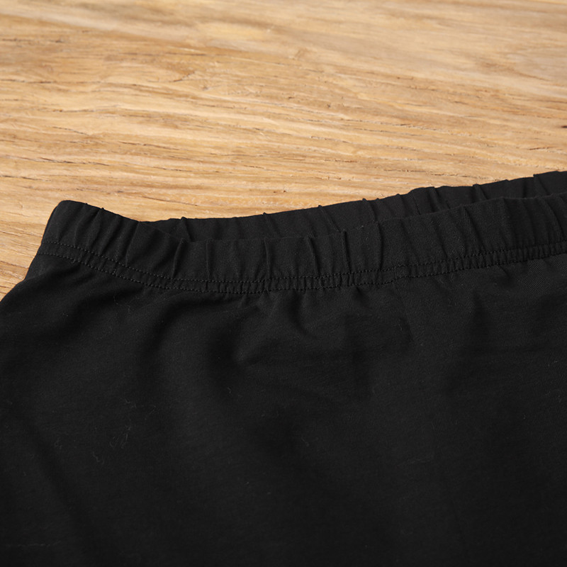 裂帛2017秋冬新款松紧腰贴布绣长裤修身显瘦针织打底裤女