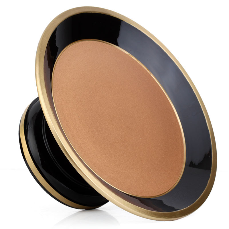 双色圆边果盘 纯铜佛具 供果盘铜供盘佛教用品