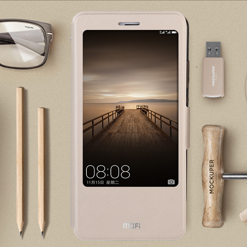 莫凡华为mate9手机壳mt9保护套mete硅胶mata防摔挂绳翻盖mate9皮套女