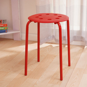 迈亚家具 塑料凳子 叠摞方凳圆凳 小椅子 会议培训凳 餐椅