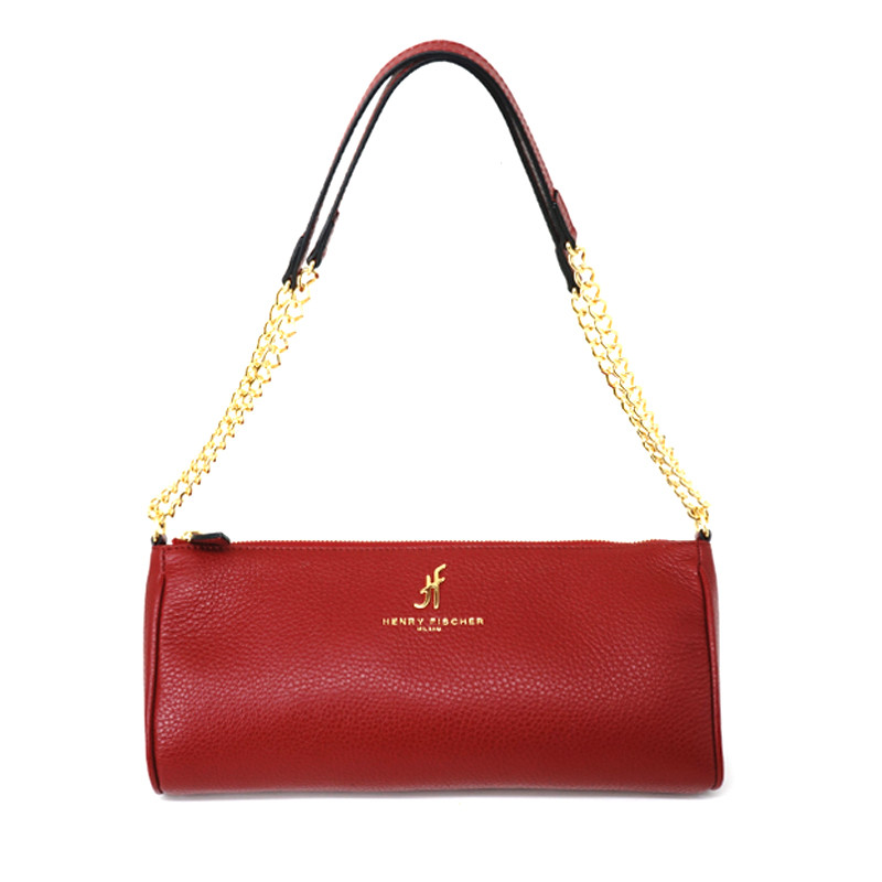 henry fischer 亨利世家 女士时尚单肩手提 牛皮链条 女小包