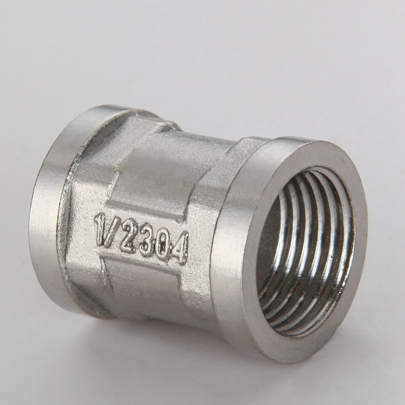 4分加厚不锈钢三通接头内外丝直接弯头对丝直通燃气管水管配件