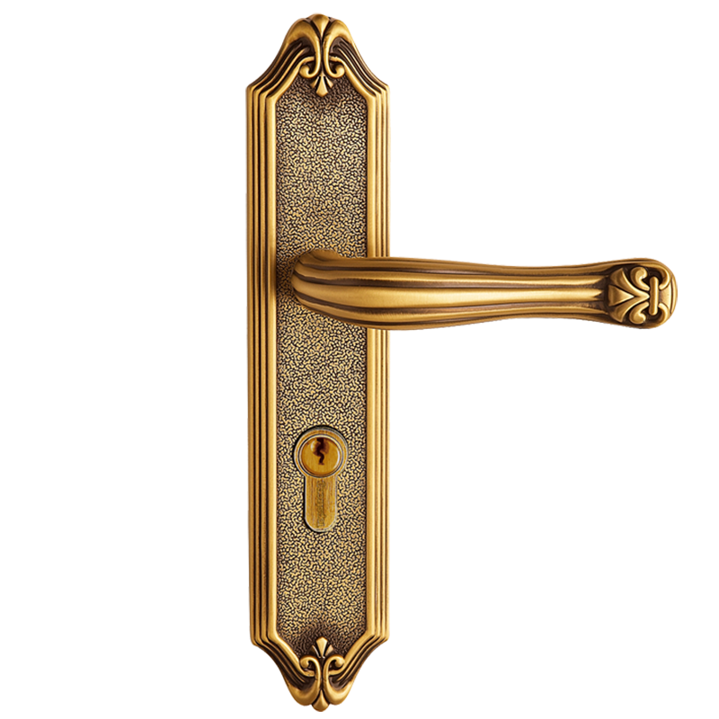 顶固 纯铜欧式室内门锁 房门锁 实木门锁 机械门锁