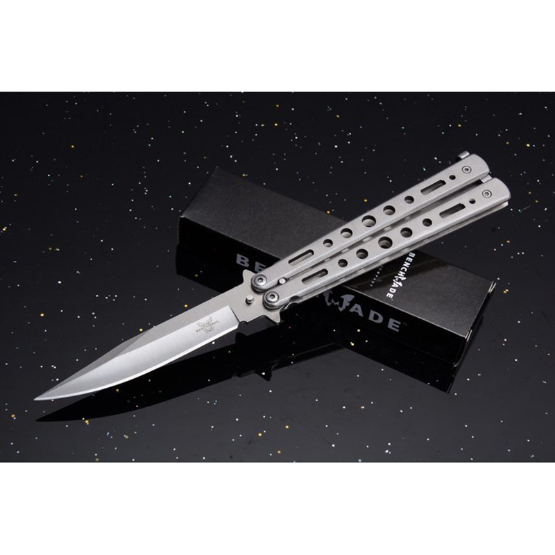 致观 蝴蝶甩刀开刃甩出刀 全钢练习刀 折刀 折叠刀 户外野营刀 防身