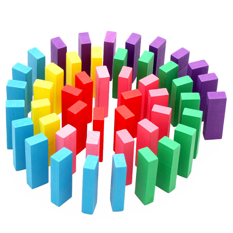 萱宝木玩 儿童玩具大号木制彩色叠叠高早教益智积木叠叠乐玩具新品
