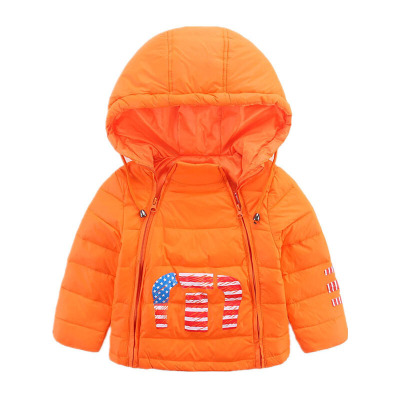 运动户外2017秋冬儿童羽绒服男女童中大宝宝双拉链连帽防寒外套96G6Z