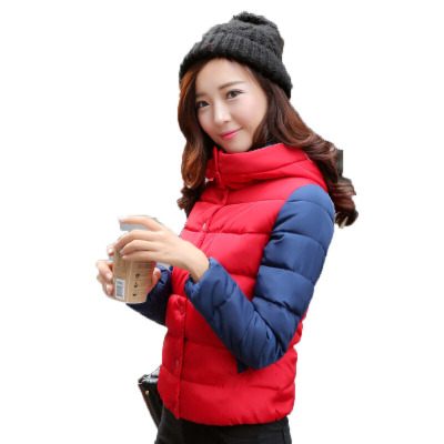 冬季韩版修身休闲百搭短款马夹棉衣羽绒服 秋冬户外运动休闲长袖立领保暖外套