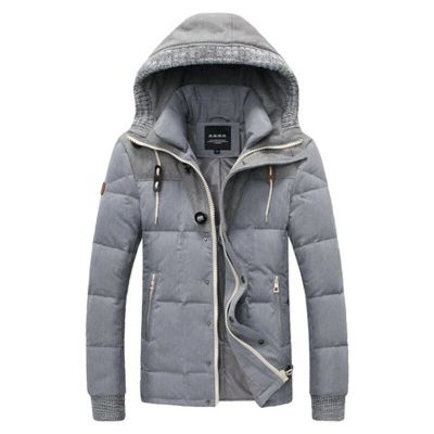 户外青年轻薄冬季外套韩版羽绒服男短款修身潮连帽