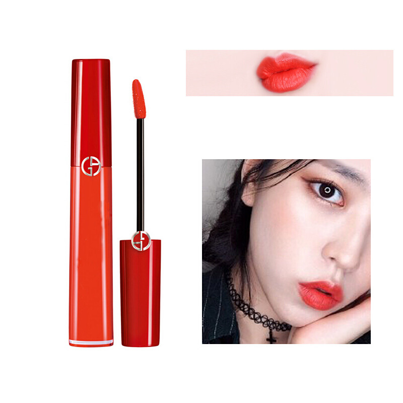 armani阿玛尼臻致丝绒哑光唇釉唇膏口红 红管301