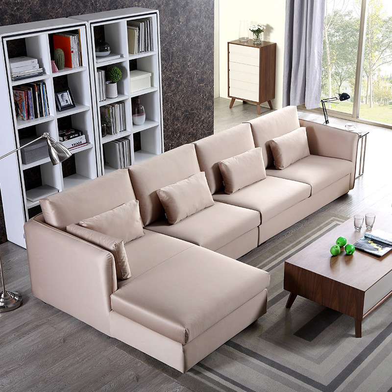 左右布艺沙发 现代简约布艺沙发 小户型客厅沙发组合 dzy3103