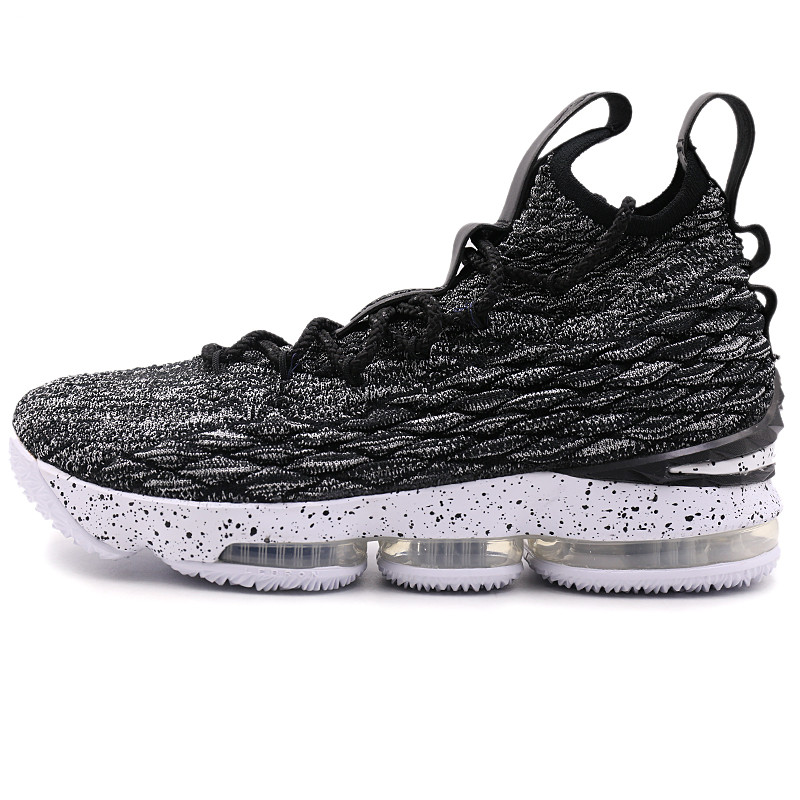 nike/耐克 男子運動鞋2017新款lebron xv ep詹姆斯15黑銀飛線籃球鞋