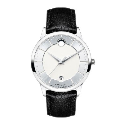 瑞士品牌Movado摩凡陀瑞动系列男士自动机械表皮革腕表0607022男表