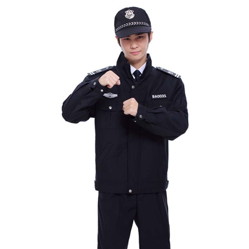 嘟嘟美倍尔 运动户外07式细斜纹面料保安春秋执勤服 保安服套装 保安