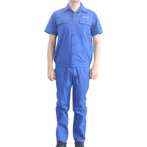 燕舞 BD2EG222004Z1F 夏季短袖工作服 150-190码(计价单位:件)蓝色