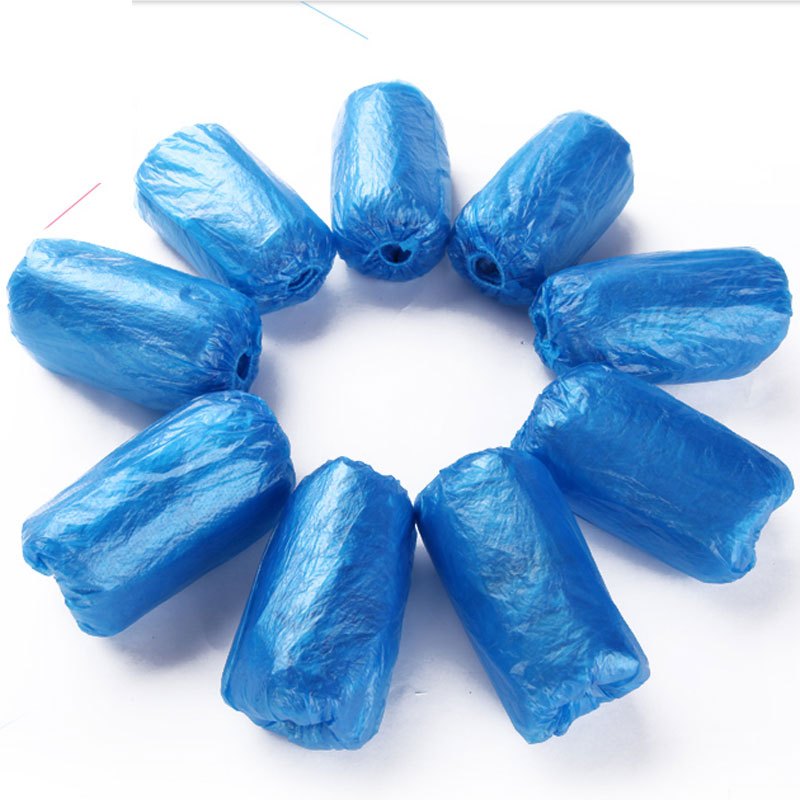 [200只]一次性鞋套加厚耐磨塑料套防水防雨家用男女雨天脚套室内地板