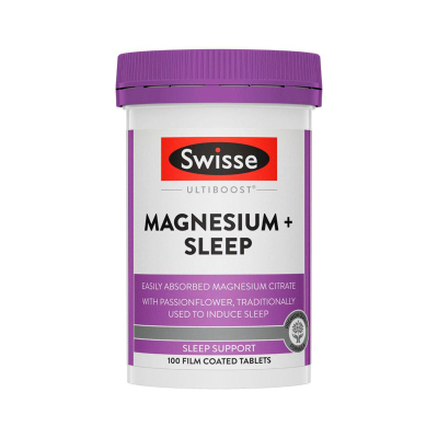 Swisse 睡眠镁片 100片 1瓶装 镁+睡眠片 放松肌肉安心睡眠 携带方便 澳洲进口