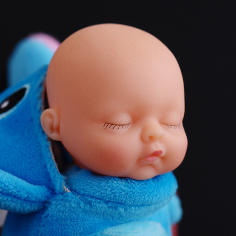 金免贝贝jintubeib仿真婴儿睡眠娃娃毛绒洋娃娃钥匙扣软胶布娃娃汽车