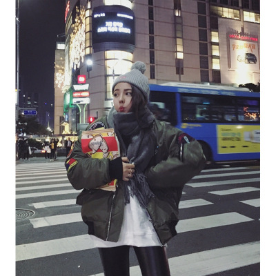 薇侣2017新品春秋新款原宿BF情侣学生休闲运动棒球潮款夹克外套