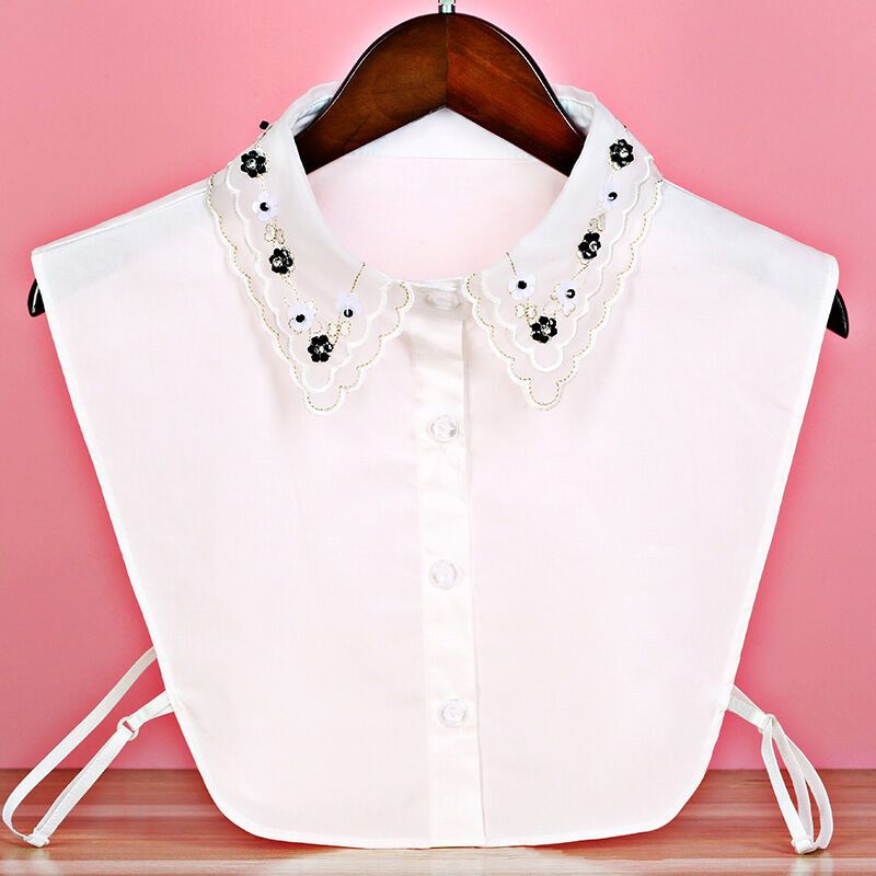 百搭娃娃假领衬衣领子春秋冬季棉质假领女士领子衬衫假衣领x