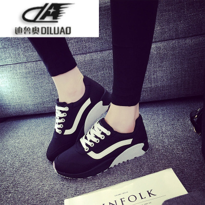 女鞋小白鞋时尚透气休闲鞋子潮流板鞋女学生帆布鞋内厚底摇摇鞋YJ-C859七天无理由退货 品质保证