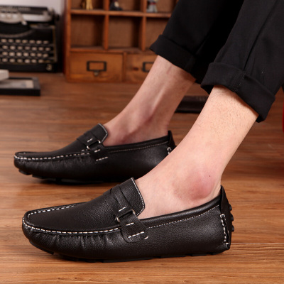 2017夏季新款男士豆豆鞋韩版青年潮鞋懒人套脚男鞋子潮流透气休闲鞋子