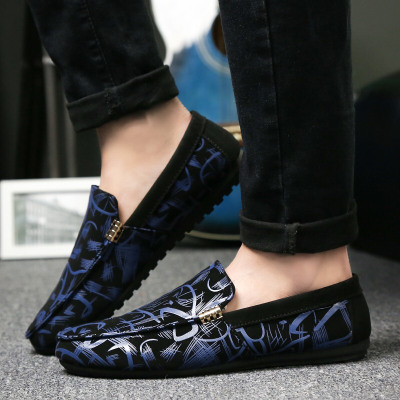 2017春季新款豆豆鞋男鞋子英伦风皮鞋男士休闲鞋一脚蹬懒人鞋透气潮鞋