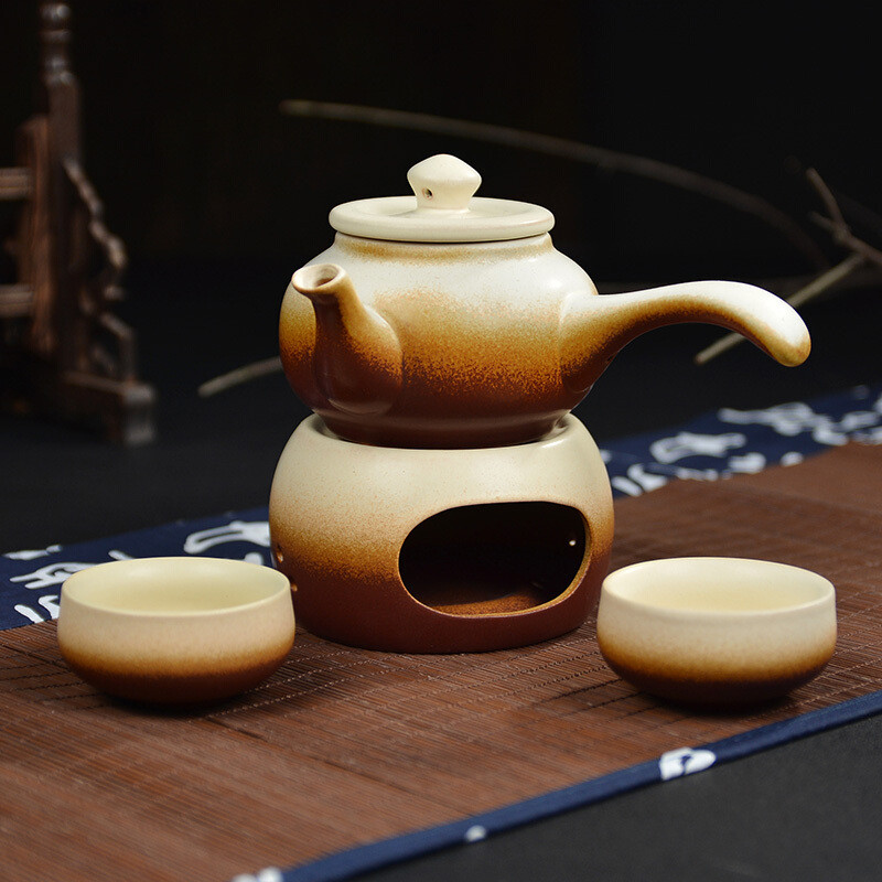 陶瓷温酒壶煮酒壶热烫暖酒壶分酒壶黄酒温酒器半斤装白酒酒具套装n