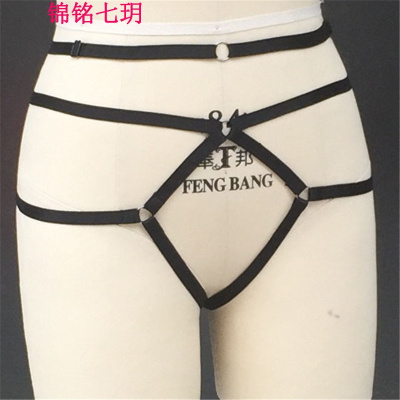 锦铭七玥跨境 身体笼时尚弹力哥特式吊袜带 动漫街舞演出服优质