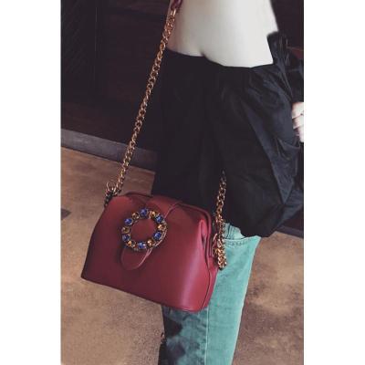 包包2017新款复古夹子女士手提包链条包学生单肩包斜挎医生包