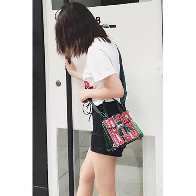 1829果冻包恶搞女包新明星款字母透明果冻手提斜跨单肩包