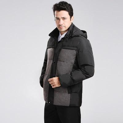 新款冬装中老年羽绒服时尚爸爸装男装中年父亲加厚保暖男士外套男