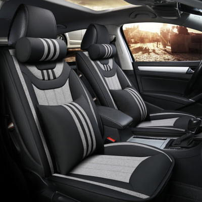 大众朗逸宝来捷达POLO桑塔纳速腾途观帕萨特凌度专用汽车座套四季通用全包围皮麻坐垫套