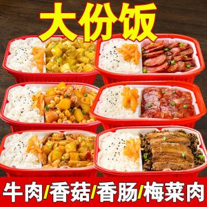 豪华自热米饭份量方便速食煲仔食品梅菜扣肉快餐工厂批发