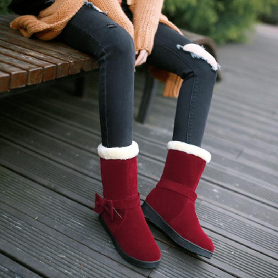 儿童女鞋秋冬季新款潮雪地靴女中大童公主小学生加绒加厚耐脏